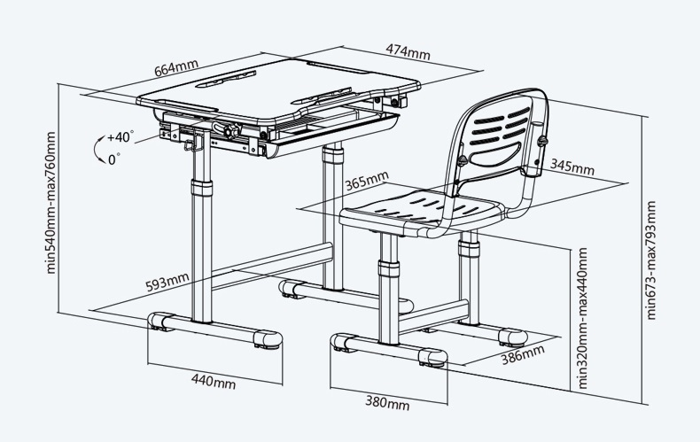 kích thước bàn ghế trẻ em