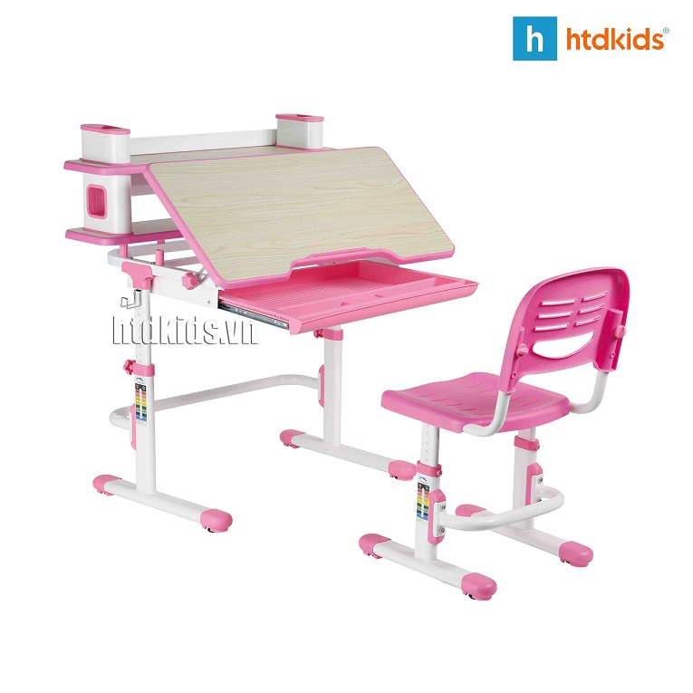 Bộ bàn ghế học sinh tiểu học có thể điều chỉnh độ cao C401