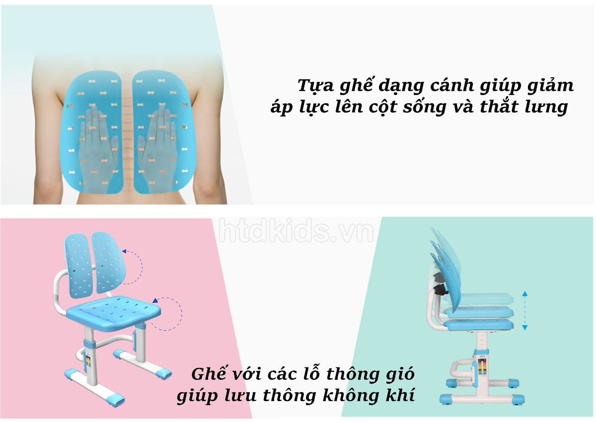 ghế tựa lưng 2 cánh