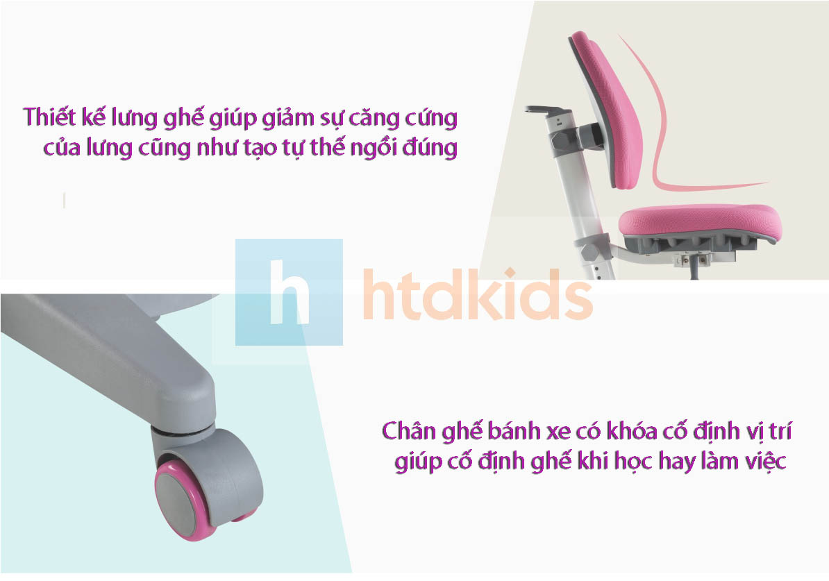 Ghế ngồi học cho thiếu niên điều chỉnh được độ cao 