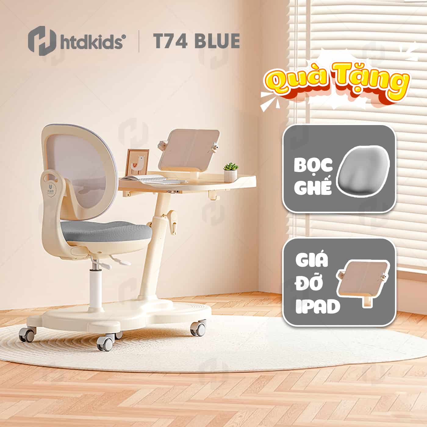 Bộ Bàn Học Thông Minh HTDkids T74