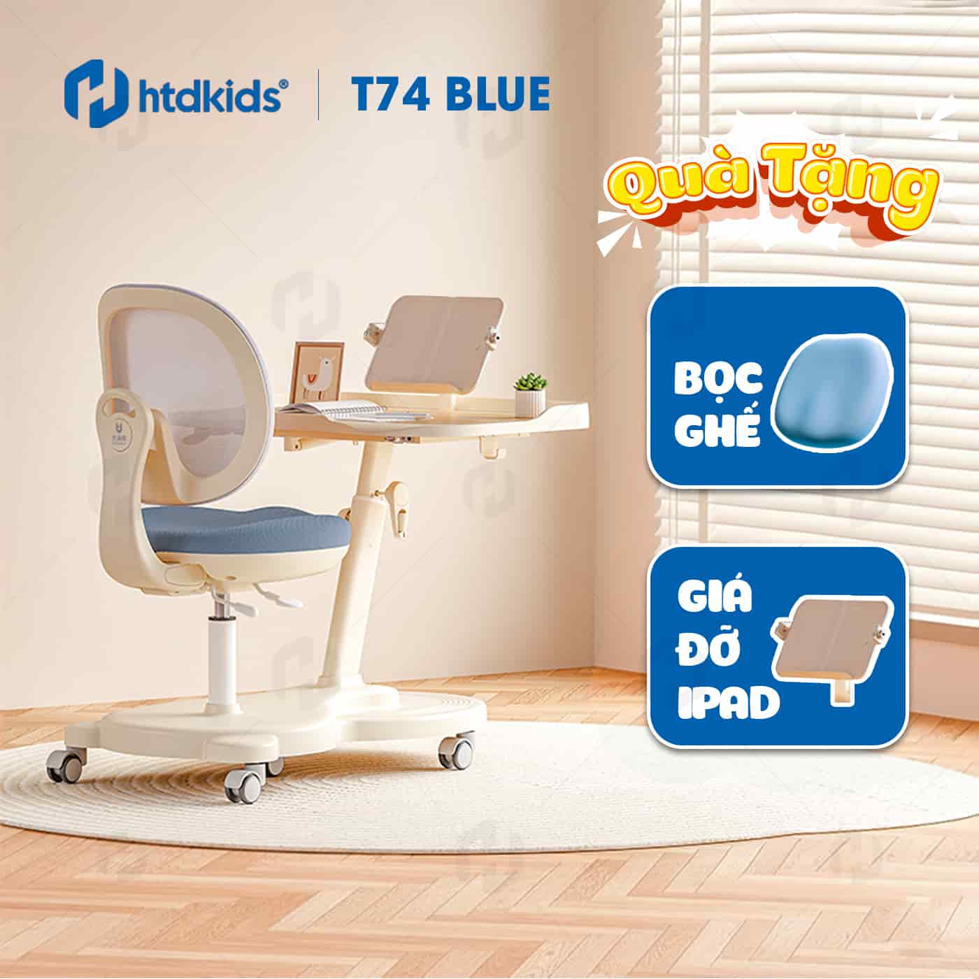 Bộ Bàn Học Thông Minh HTDkids T74