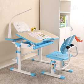Bộ bàn ghế học sinh kèm đèn chống cận