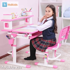 Bộ bàn ghế học sinh tiểu học có thể điều chỉnh độ cao